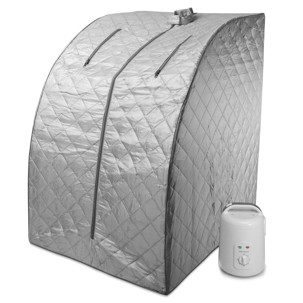 Portable Personal Therapeutic Spa Home Steam Sauna Weight Loss Slimming Detox (Gray Outline) - Durasage Health
