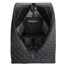 Personal Steam Sauna for Weight Loss, Detox & Relaxation at Home, Chair Included - (Black) - Durasage Health
