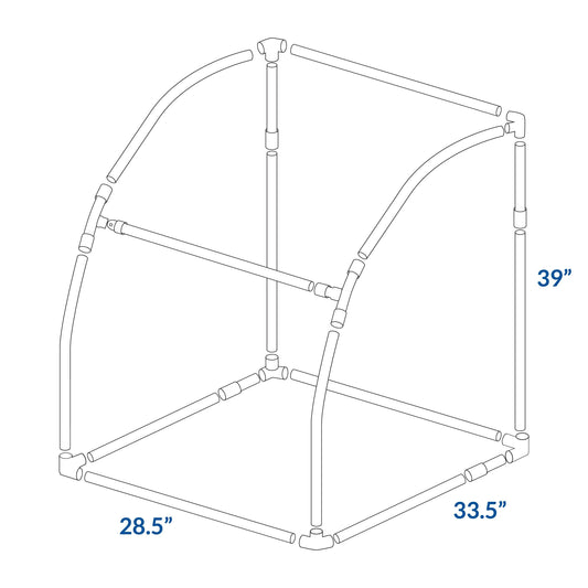 Replacement Steam Sauna PVC Frame | M Model - Durasage Health